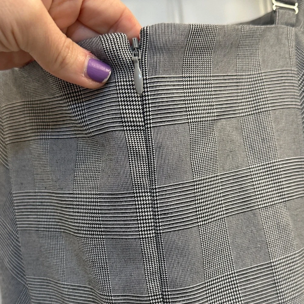 Amanda Uprichard Mercy Skort Romper in Business Plaid - Picture 9 of 10